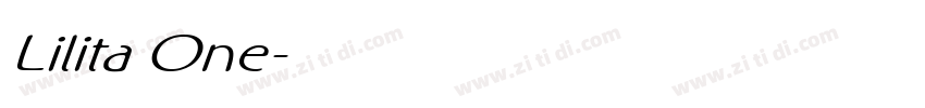 Lilita One字体转换